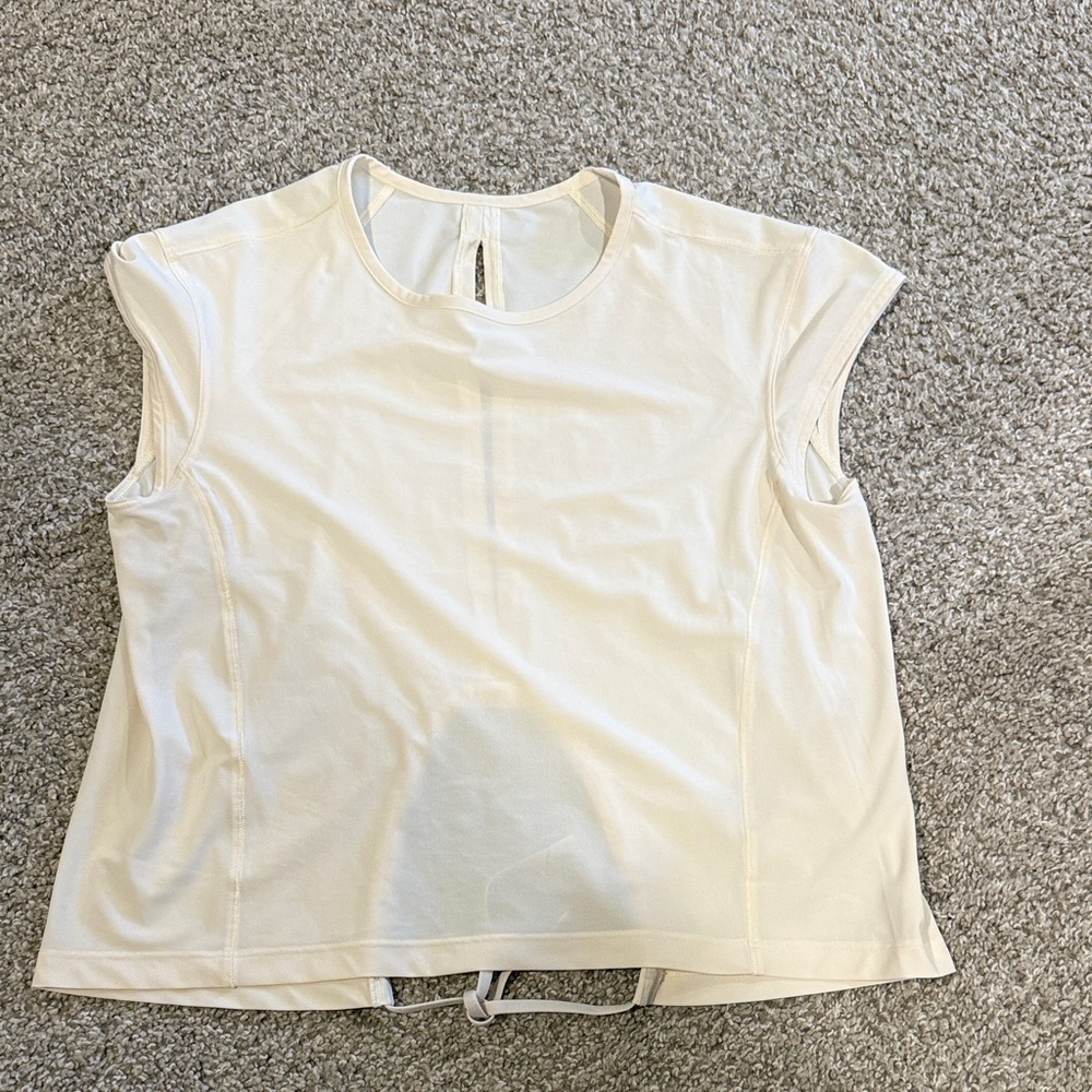 Lululemon Athletica Cream Muscle Tee